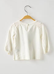 T-shirt blanc PETIT BATEAU pour fille seconde vue