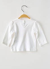 T-shirt blanc PETIT BATEAU pour fille seconde vue