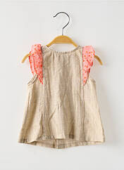 Tunique manches courtes beige MOULIN ROTY pour fille seconde vue