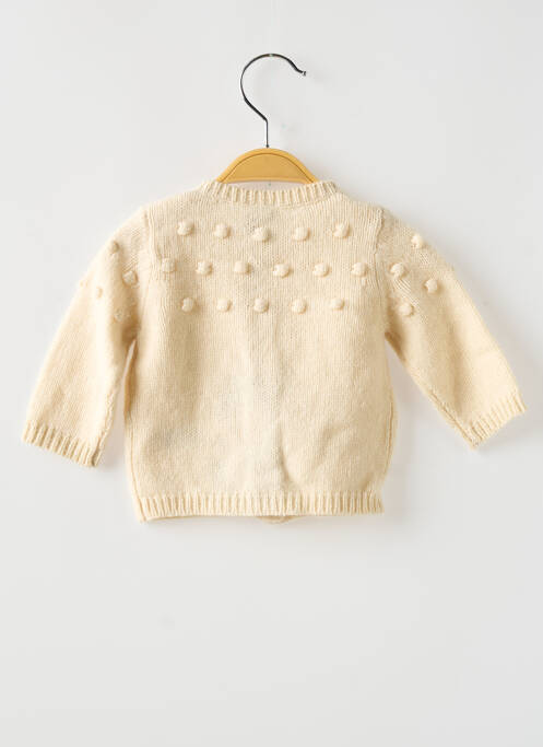 Gilet manches longues beige PETIT BATEAU pour fille