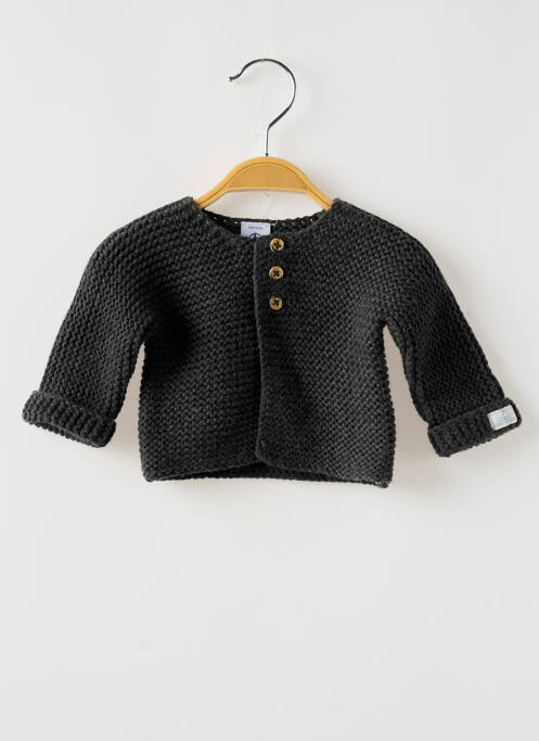 Gilet manches longues gris PETIT BATEAU pour fille