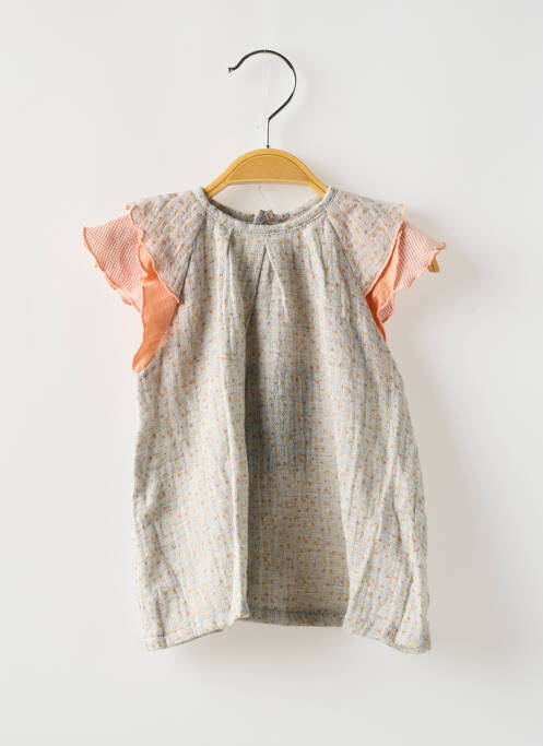 Robe mi-longue gris MOULIN ROTY pour fille