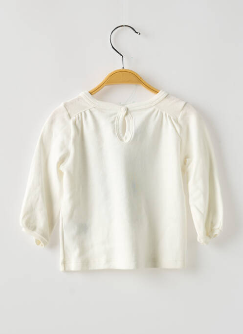 T-shirt blanc PETIT BATEAU pour fille