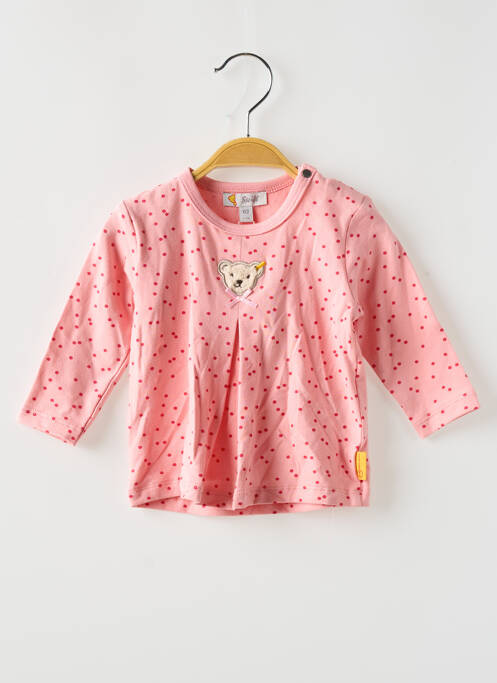 T-shirt rose STEIFF pour fille