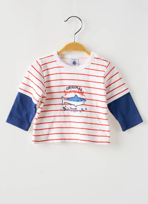 T-shirt blanc PETIT BATEAU pour garçon