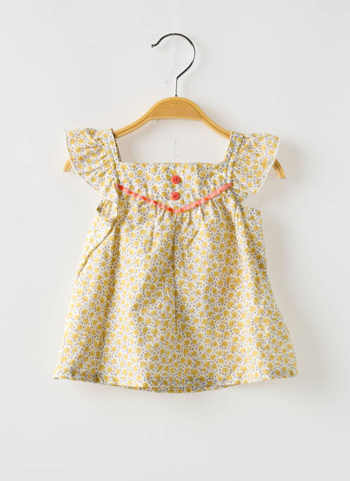 Tunique manches courtes jaune MOULIN ROTY pour fille