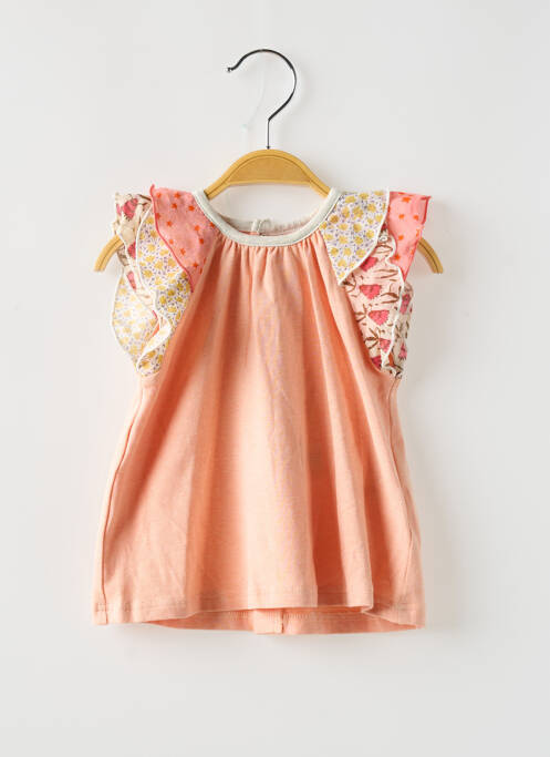 Tunique manches courtes rose MOULIN ROTY pour fille