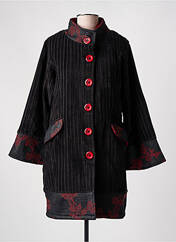 Manteau court rouge NID D'ABEILLE pour femme seconde vue