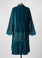 Manteau long bleu ZELTI pour femme seconde vue