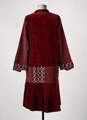 Manteau long rouge ZELTI pour femme seconde vue