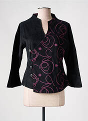 Veste casual noir NID D'ABEILLE pour femme seconde vue