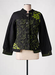 Veste casual vert NID D'ABEILLE pour femme seconde vue