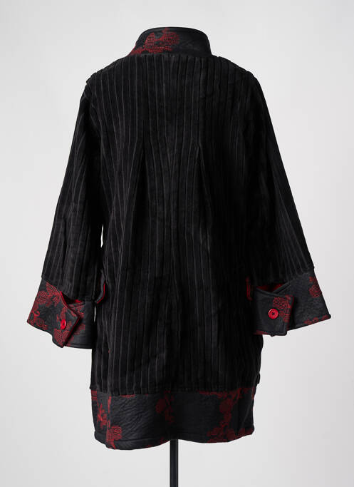 Manteau court rouge NID D'ABEILLE pour femme