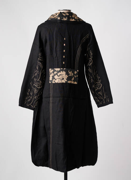 Manteau long beige NID D'ABEILLE femme