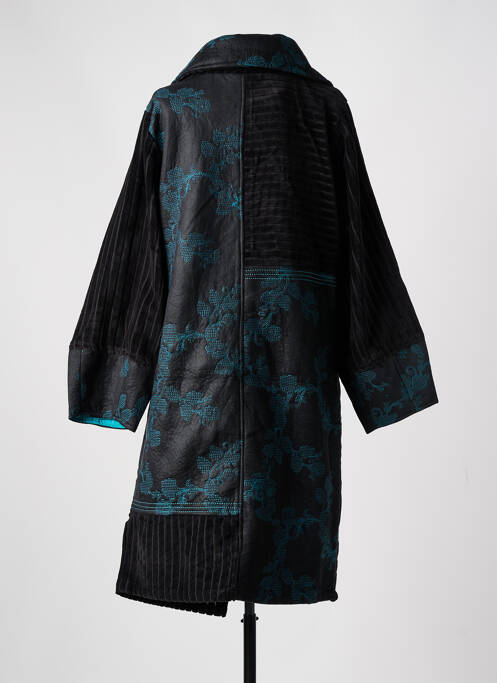 Manteau long noir ZELTI pour femme