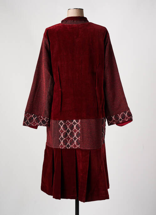 Manteau long rouge ZELTI pour femme