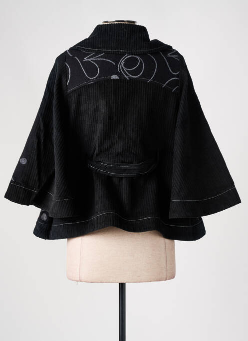 Veste casual noir NID D'ABEILLE pour femme