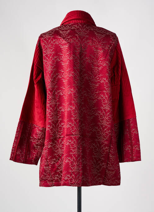 Veste casual rouge NID D'ABEILLE pour femme