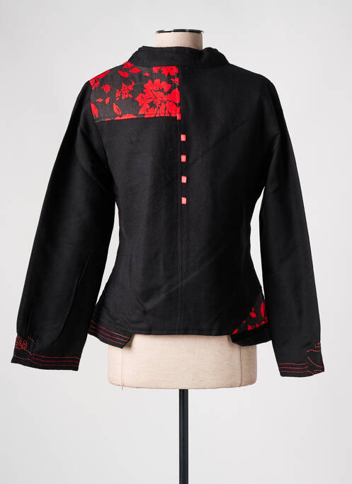 Veste casual rouge NID D'ABEILLE pour femme