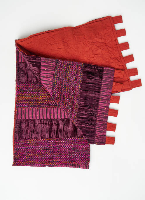 Echarpe rouge NID D'ABEILLE pour femme