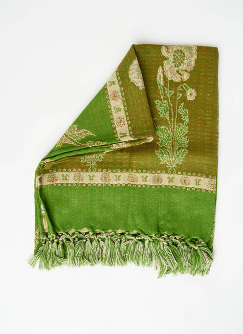 Echarpe vert NID D'ABEILLE pour femme