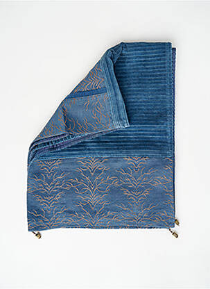 Echarpe bleu NID D'ABEILLE pour femme