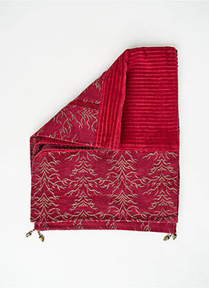 Echarpe rouge NID D'ABEILLE pour femme