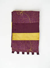 Echarpe violet NID D'ABEILLE pour femme seconde vue