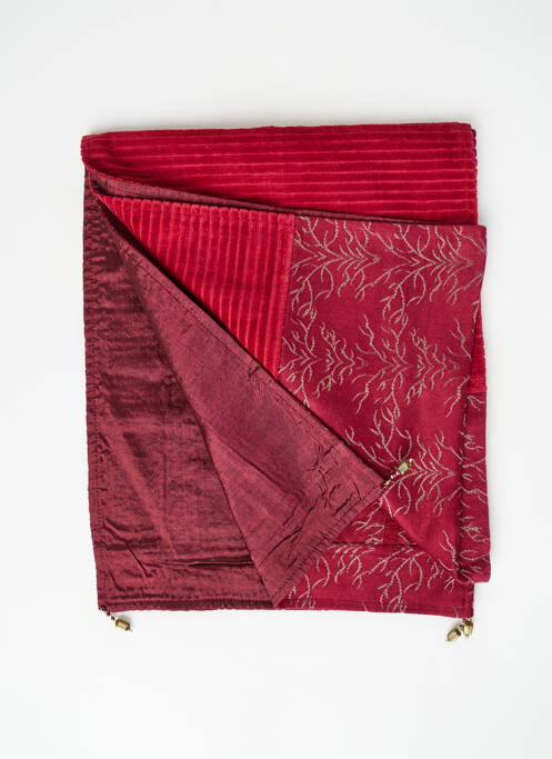 Echarpe rouge NID D'ABEILLE pour femme