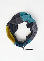 Col / Tour de cou bleu NID D'ABEILLE pour femme seconde vue