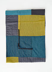 Col / Tour de cou bleu NID D'ABEILLE pour femme seconde vue