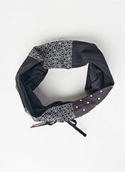 Col / Tour de cou noir NID D'ABEILLE pour femme seconde vue