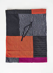 Col / Tour de cou orange NID D'ABEILLE pour femme seconde vue