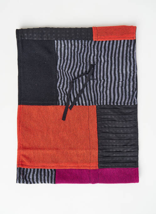 Col / Tour de cou orange NID D'ABEILLE pour femme