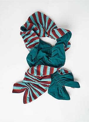 Echarpe bleu NID D'ABEILLE pour femme