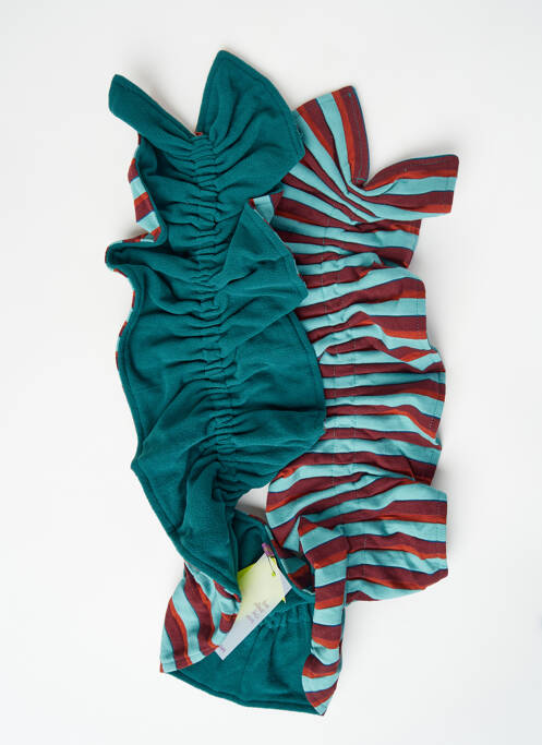 Echarpe bleu NID D'ABEILLE pour femme