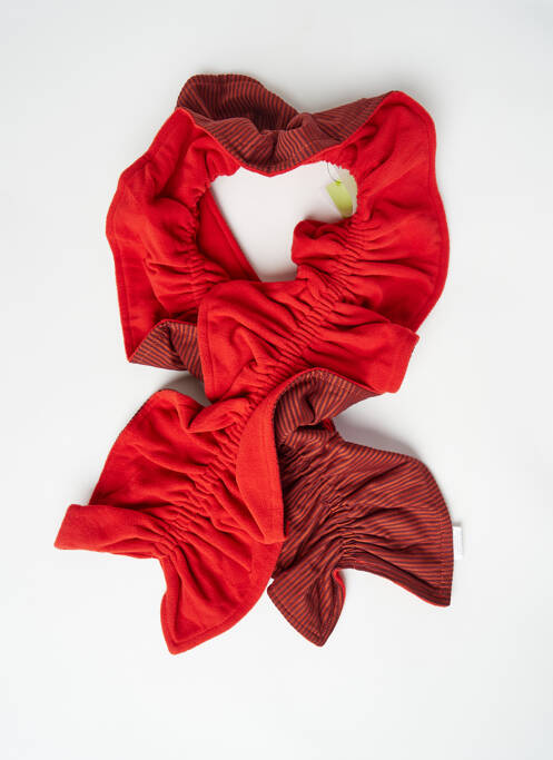 Echarpe orange NID D'ABEILLE pour femme