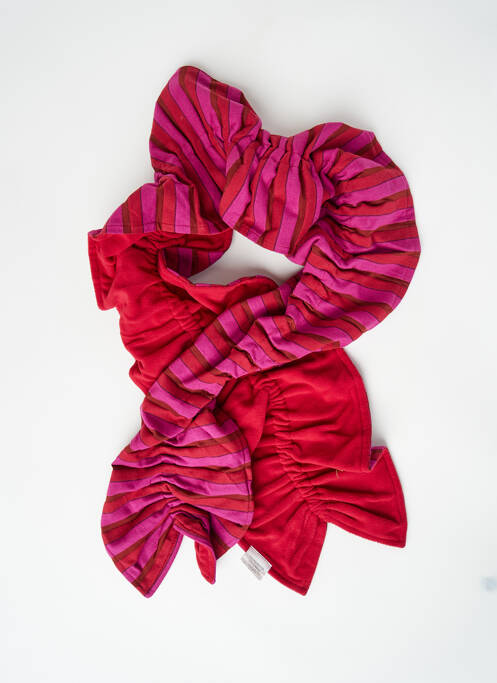 Echarpe rouge NID D'ABEILLE pour femme