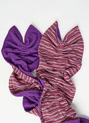 Echarpe violet NID D'ABEILLE pour femme seconde vue