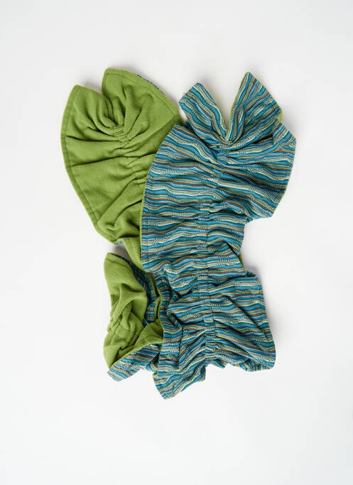 Echarpe vert NID D'ABEILLE pour femme