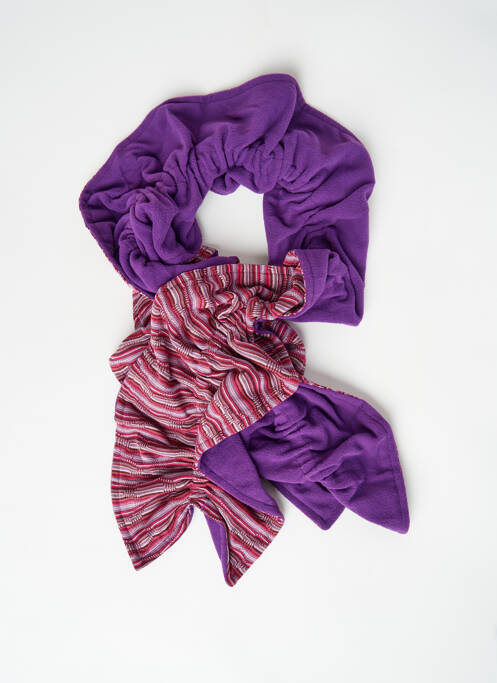 Echarpe violet NID D'ABEILLE pour femme