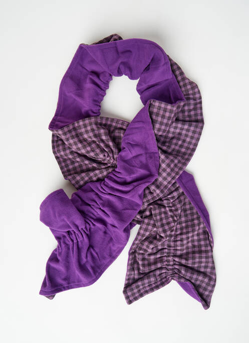 Echarpe violet NID D'ABEILLE pour femme