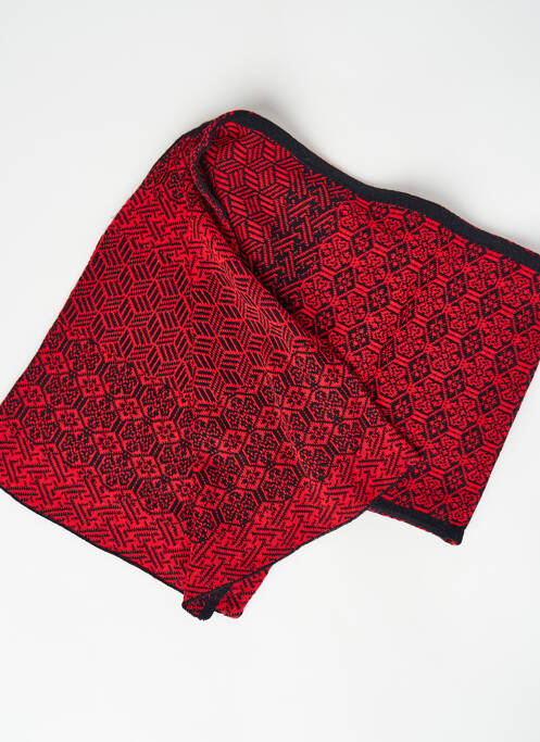 Echarpe rouge NID D'ABEILLE pour femme
