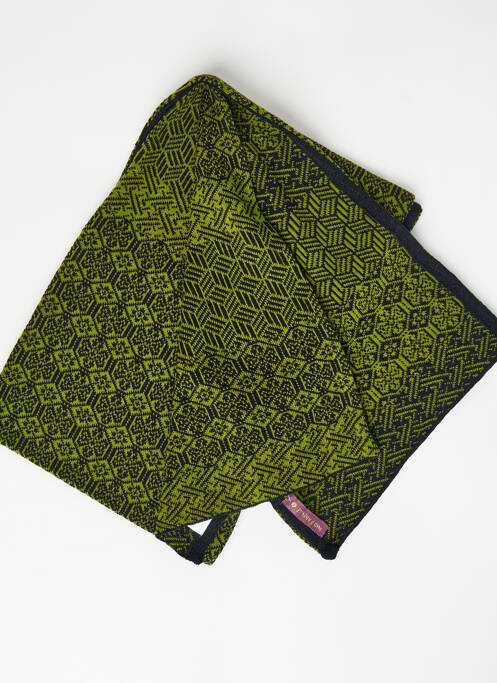 Echarpe vert NID D'ABEILLE pour femme