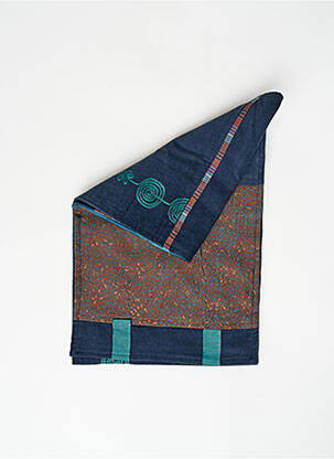 Echarpe bleu NID D'ABEILLE pour femme