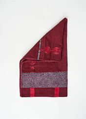 Echarpe rouge NID D'ABEILLE pour femme seconde vue