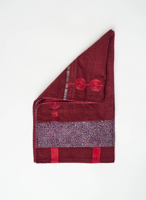 Echarpe rouge NID D'ABEILLE pour femme