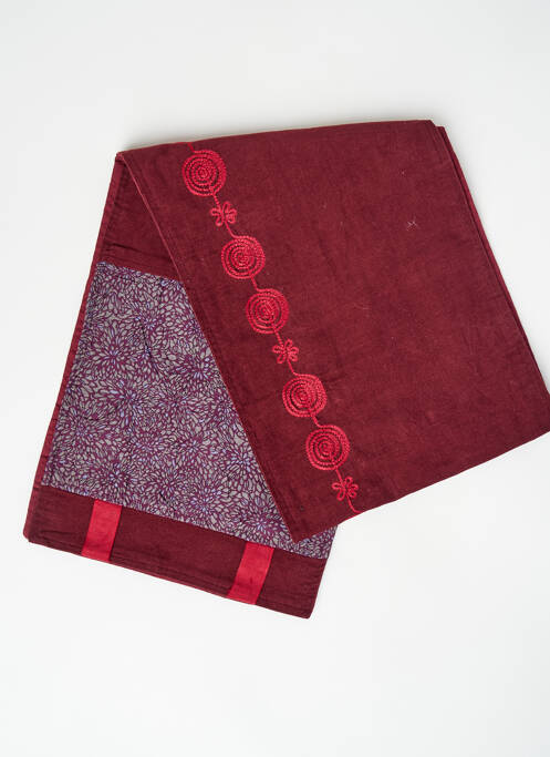 Echarpe rouge NID D'ABEILLE pour femme