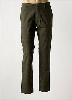 Pantalon chino imprimé imprimé prince de galle taille normale vert MEYER homme