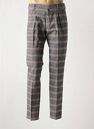 Pantalon chino fermeture zippée sous rabat boutonné taille haute gris MEYER femme